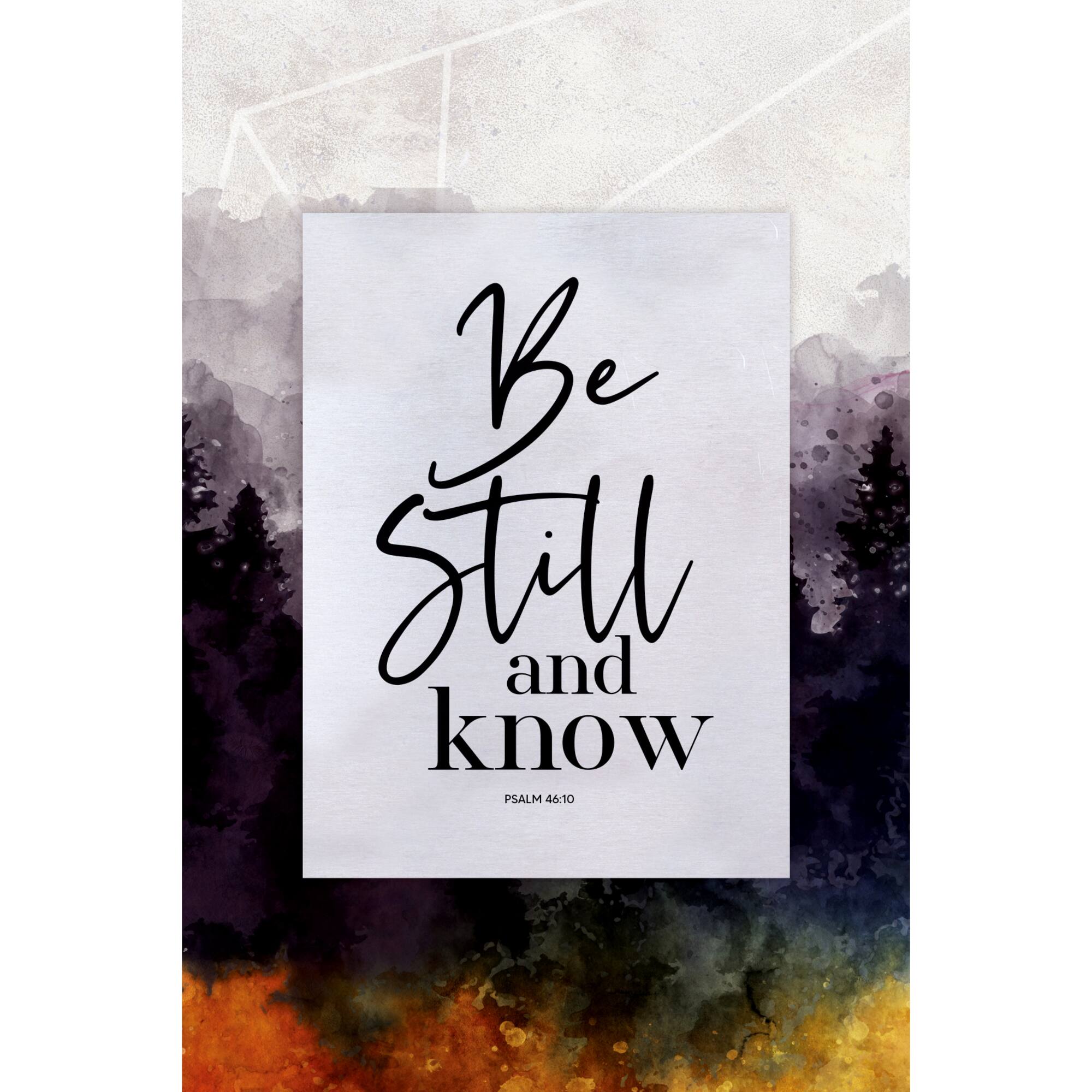 Be Still Plaque with Easel and Wall Hanger